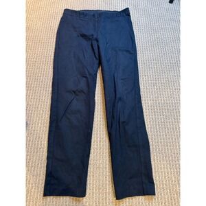 J Jill Navy Blue Straight Leg Career Pants Size 8